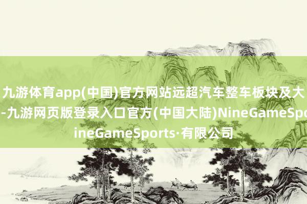 九游体育app(中国)官方网站远超汽车整车板块及大盘的全体推崇-九游网页版登录入口官方(中国大陆)NineGameSports·有限公司