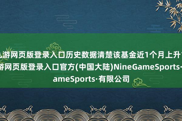 九游网页版登录入口历史数据清楚该基金近1个月上升1.39%-九游网页版登录入口官方(中国大陆)NineGameSports·有限公司